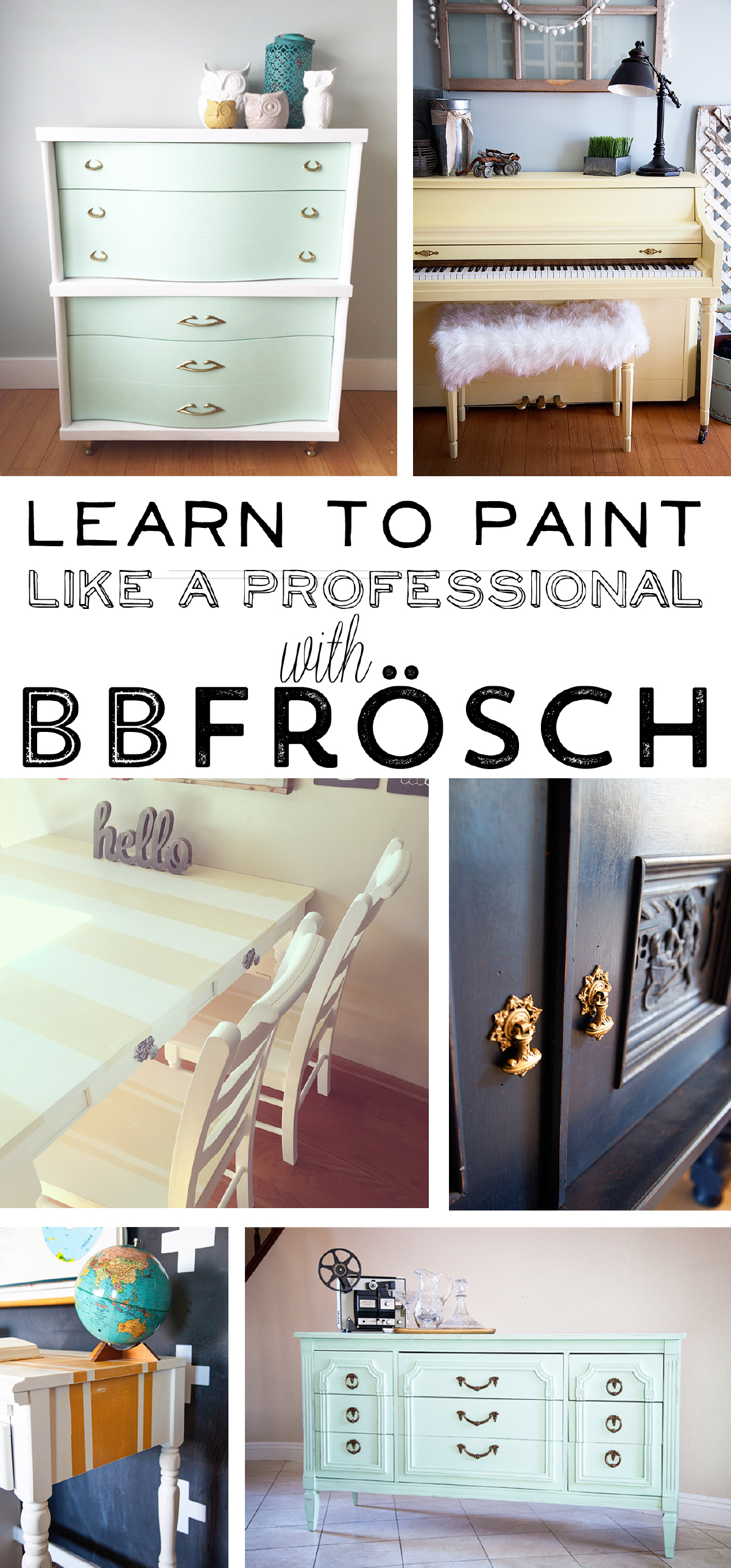 Learn how to paint like a Pro with BB Frosch chalk paint powder