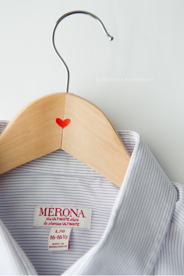 Easy Valentine for Him || Red Heart hangers