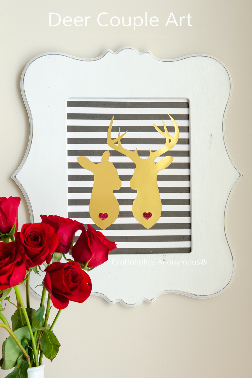 Deer Couple Craft || Perfect for weddings, Valentines, cards, etc