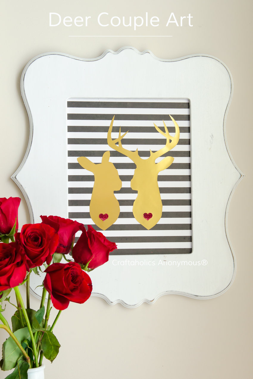 Deer Couple Craft || Perfect for weddings, Valentines, cards, etc