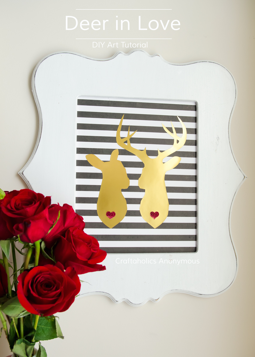 Adorable Deer Couple Art || Perfect for Valentine's Day or DIY Weddings or even wedding gifts