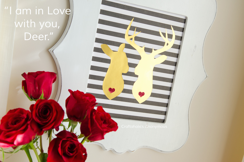 I am in Love with you, Deer || I love this for Valentine's Day or a Wedding! Would make a cute card.