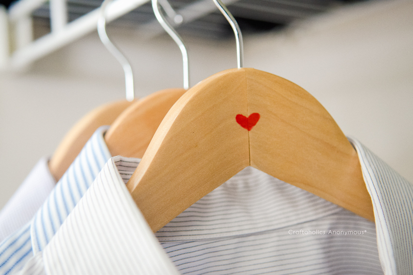 Show your mann some love every day with these simple red hearts!