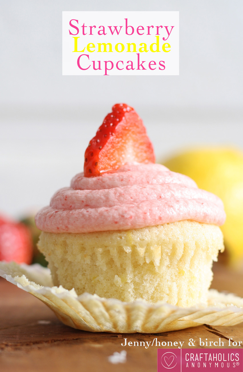 Strawberry Lemonade Cupcakes