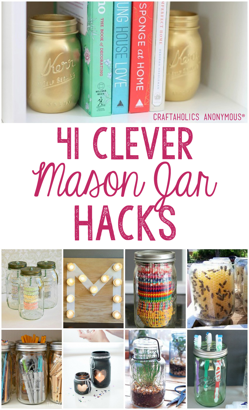 41 Clever Mason Jar Hacks