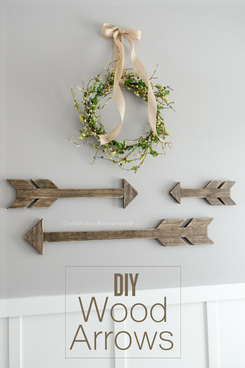 DIY Wood Arrows Tutorial || How to make 3 different size arrows. Makes a fabulous grouping!