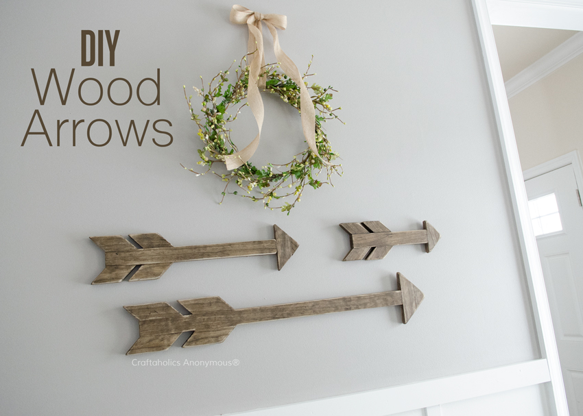 Wood Arrows tutorial || Great, easy DIY decor project! 