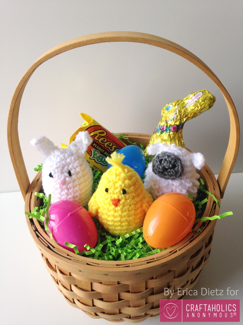 DIY crochet Easter Egg Covers || Free pattern includes chick, bunny, and lamb.
