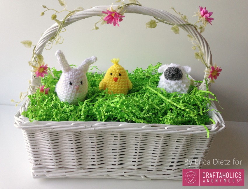 DIY Crochet Easter Egg Covers || Free crochet pattern includes Bunny Rabbit, Chick, and Sheep