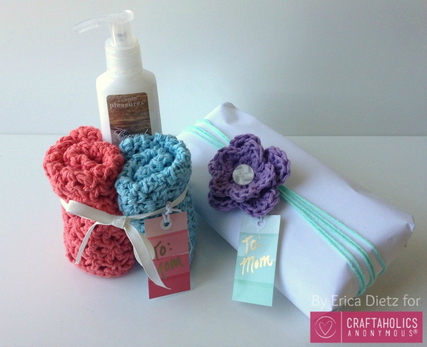 crochet washcloth gifts for mom