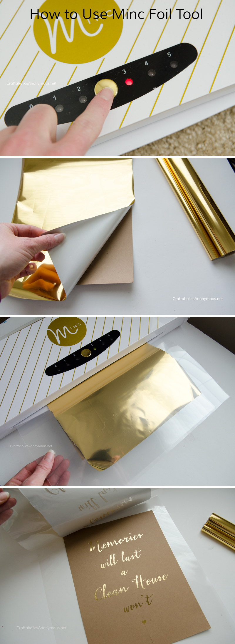 Minc Review + How to use Minc Foil Applicator || Add foil to paper, card stock, vellum, and wood veneer with the Heidi Swapp Minc