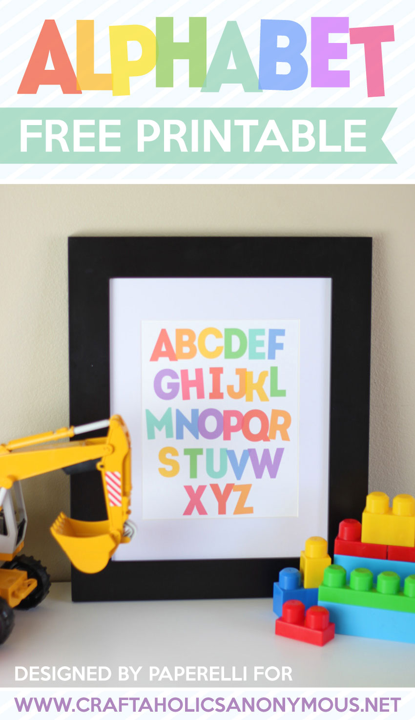 Free Alphabet Printable by Paperelli for Craftaholics Anonymous