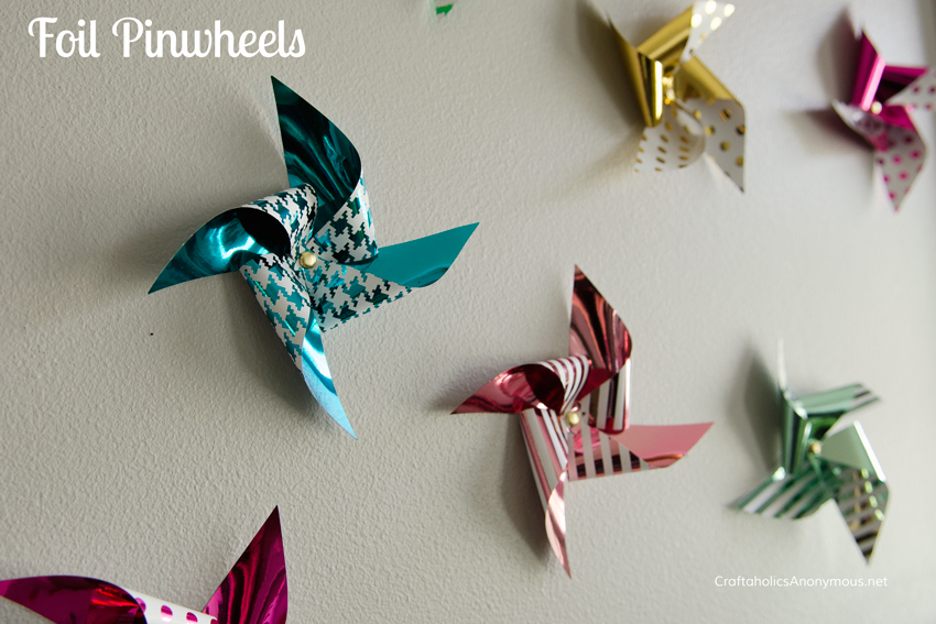 foil pinwheels || love the prints!