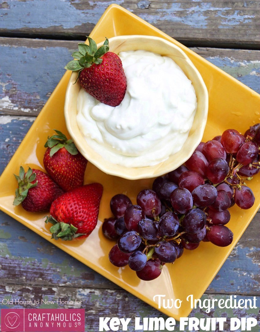 Easy Two Ingredient Key Lime Fruit Dip