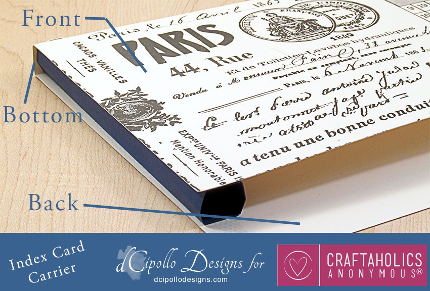 Index Card Carrier SVG Cut File from dCipollo Designs