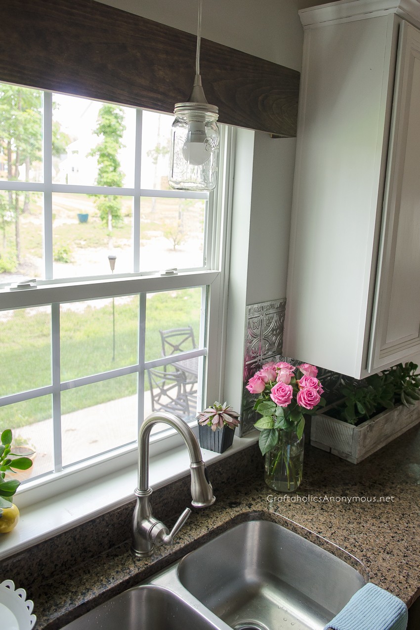 DIY Mason Jar Pendant light {not a plug in lamp like all the ones online!} Super easy way to turn a recessed light into a mason jar light for only $20. BRILLIANT!