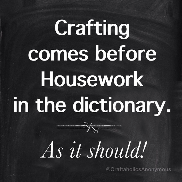Yes, as it should! "Crafting comes before Housework in the dictionary. As it should."
