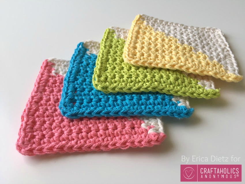 cotton crocheted coasters