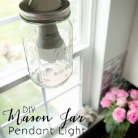 DIY Mason Jar Pendant light