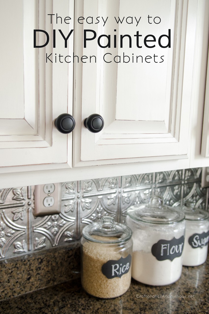 DIY Painted Kitchen Cabinets :: NO prep, no sanding, now priming. Yes please! 