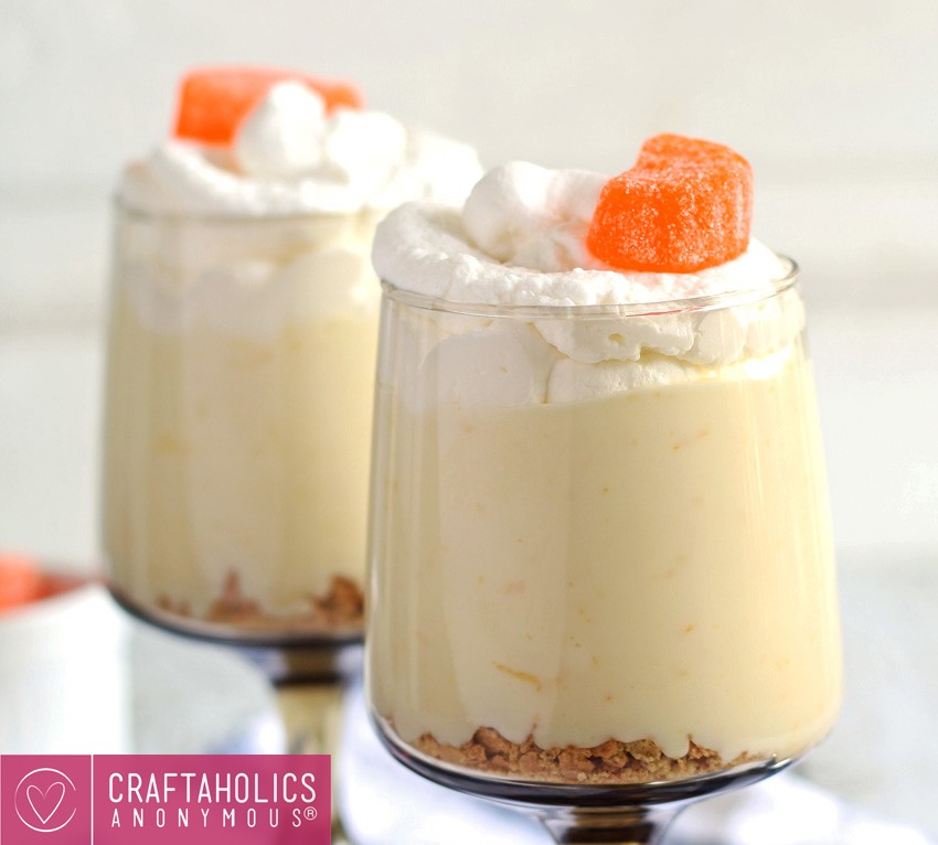 Individual Orange Cheesecake Recipe || Love this amazing and easy no-bake cheesecake!