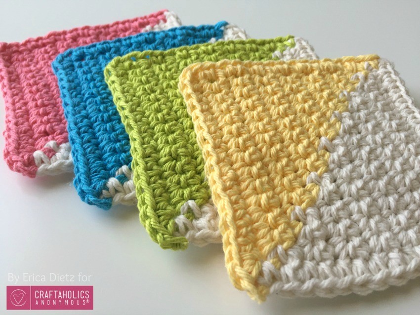 single crochet coasters