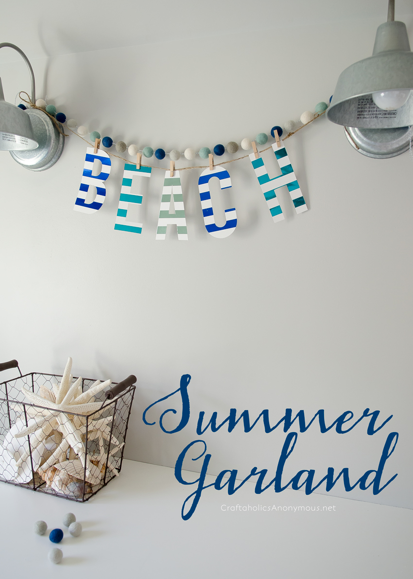 DIY Beach Garland using the Minc tool