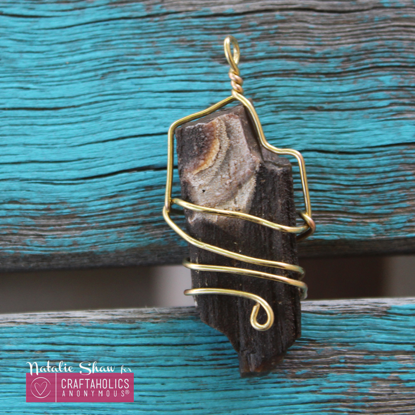 wire wrapped pendant tutorial | Craftaholics Anonymous ®
