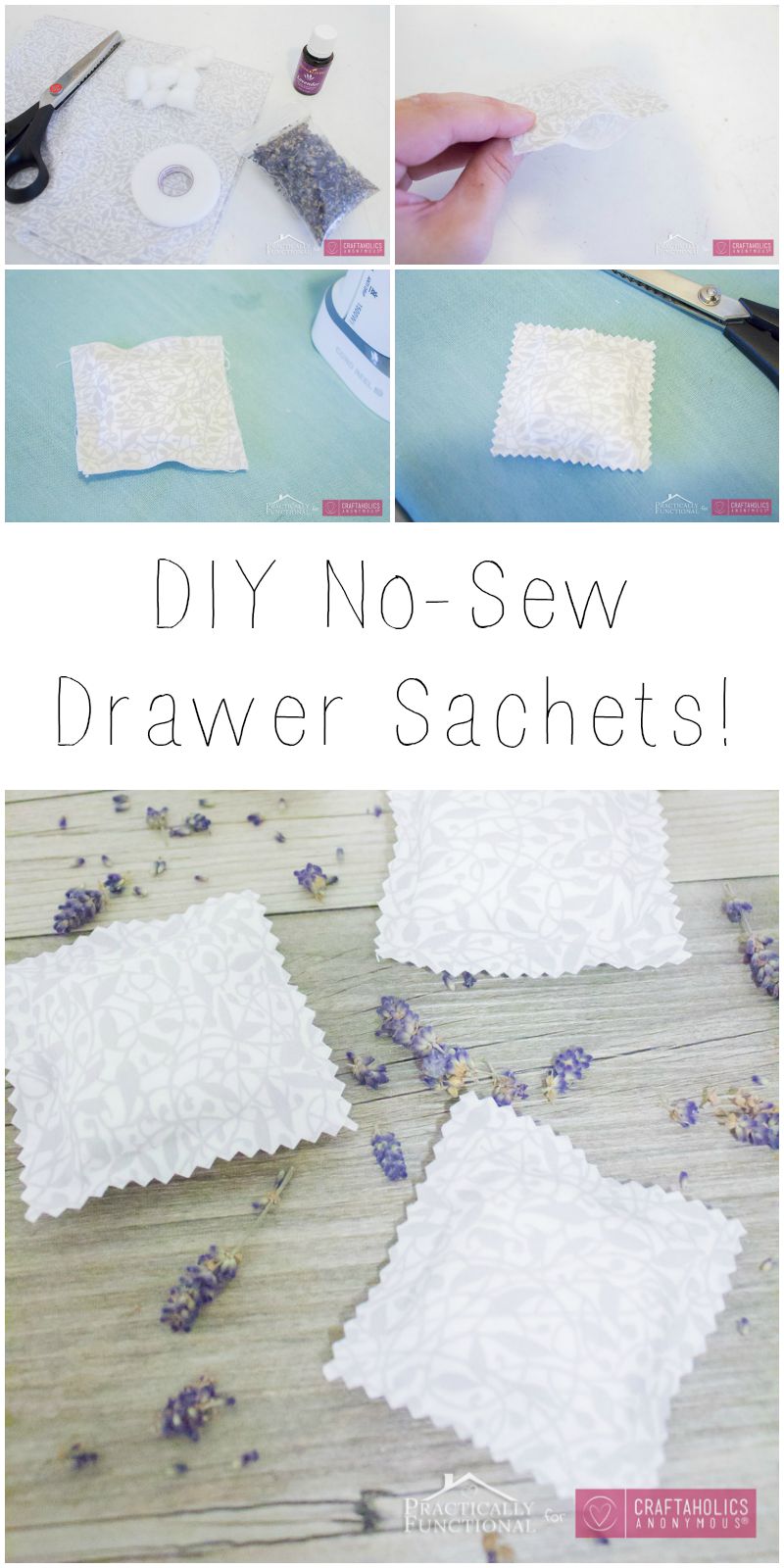 How to make DIY Drawer Sachets