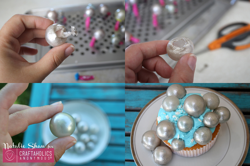 Pearls or Bubbles edible cake toppers diy mermaid cupcake decoration party luster dust gelatin clear gel (3)