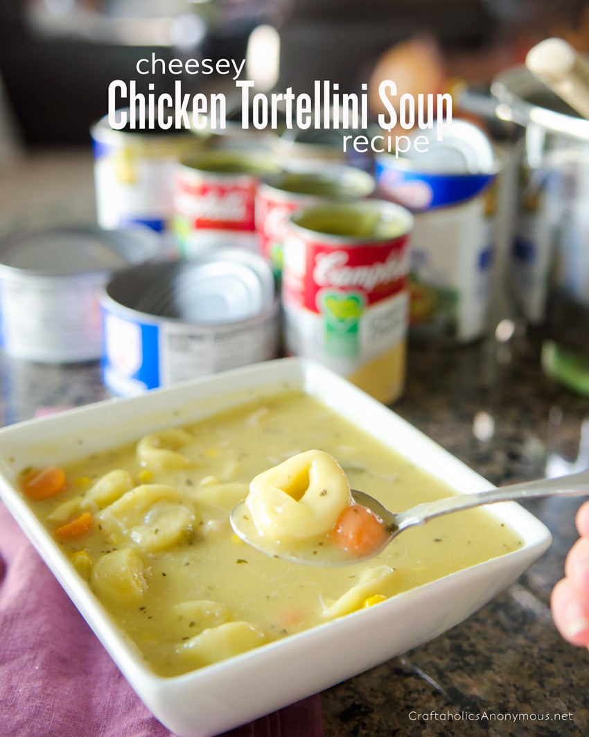 Chicken Tortellini Soup Recipe || Creamy and delicious! Perfect weekend night meal that comes together in 30 mins.