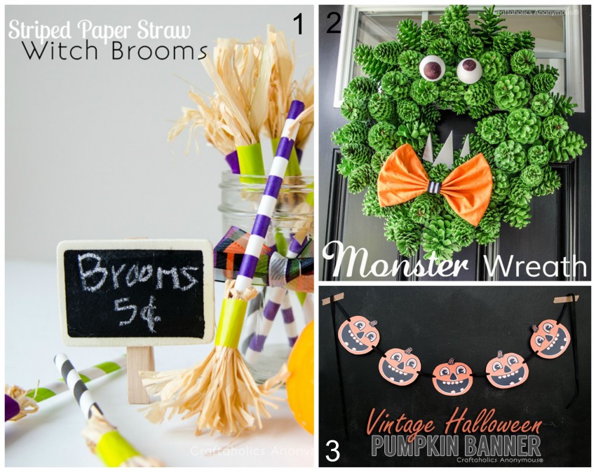 halloween craft collage