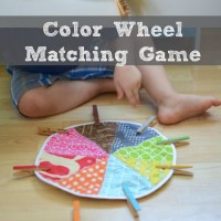 Preschool Color Wheel Matching Game