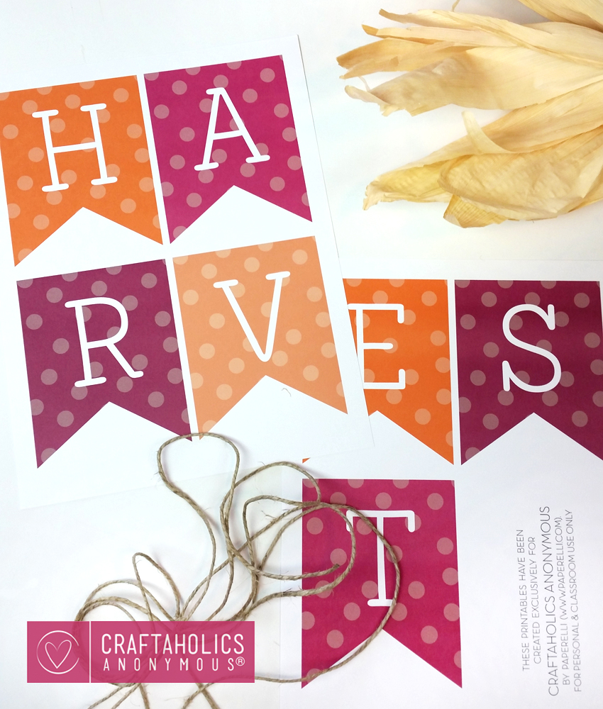 Fall Printable Decor @CraftaholicsAnonymous