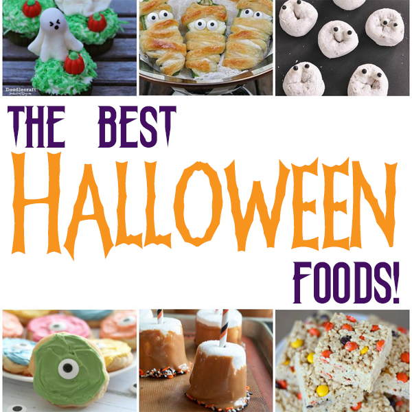50+ Best Halloween Foods ideas :: includes snacks, meals, treats, and desserts on www.CraftaholicsAnonymous.net