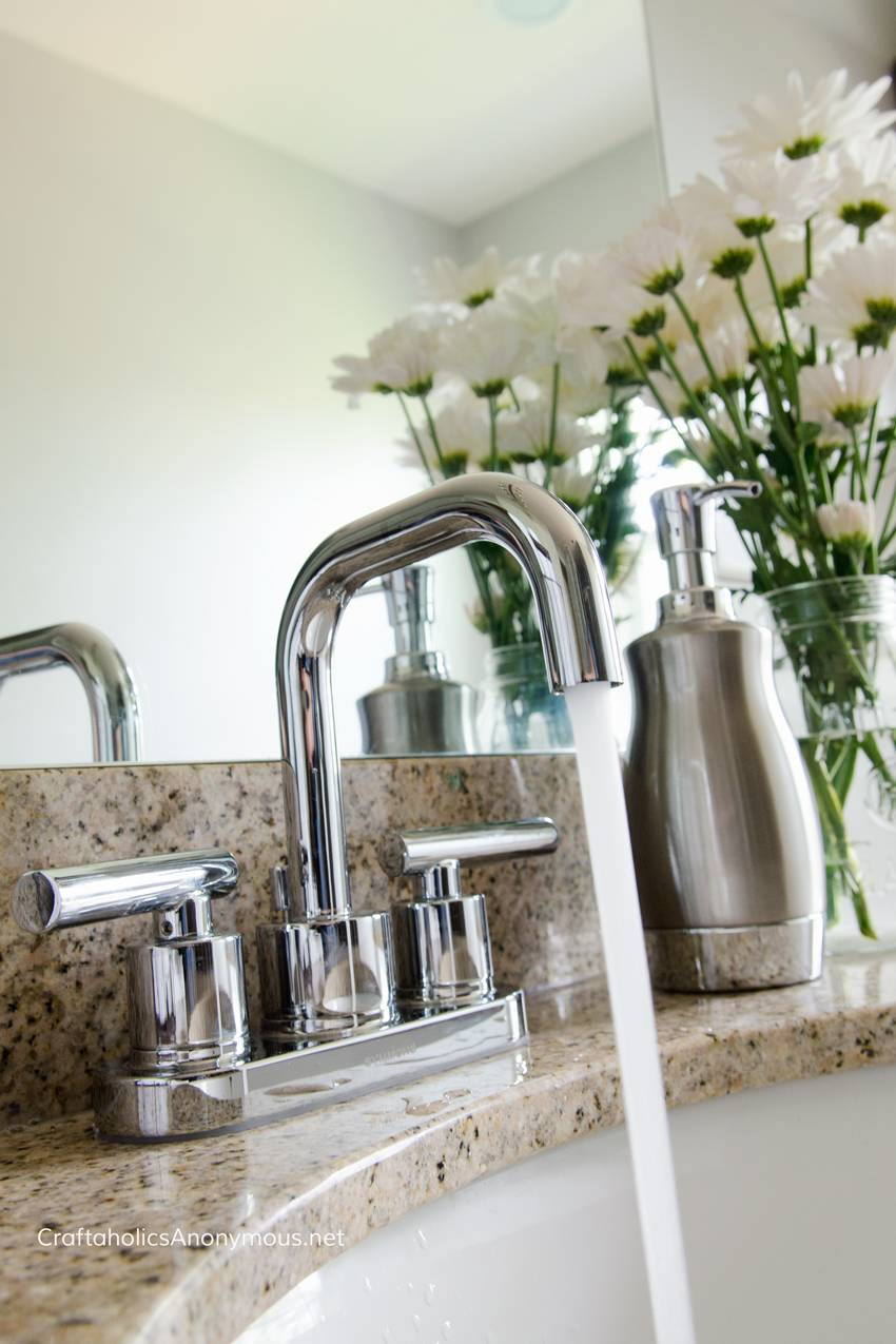 Gorgeous Bathroom Faucet. This one is super easy to install.