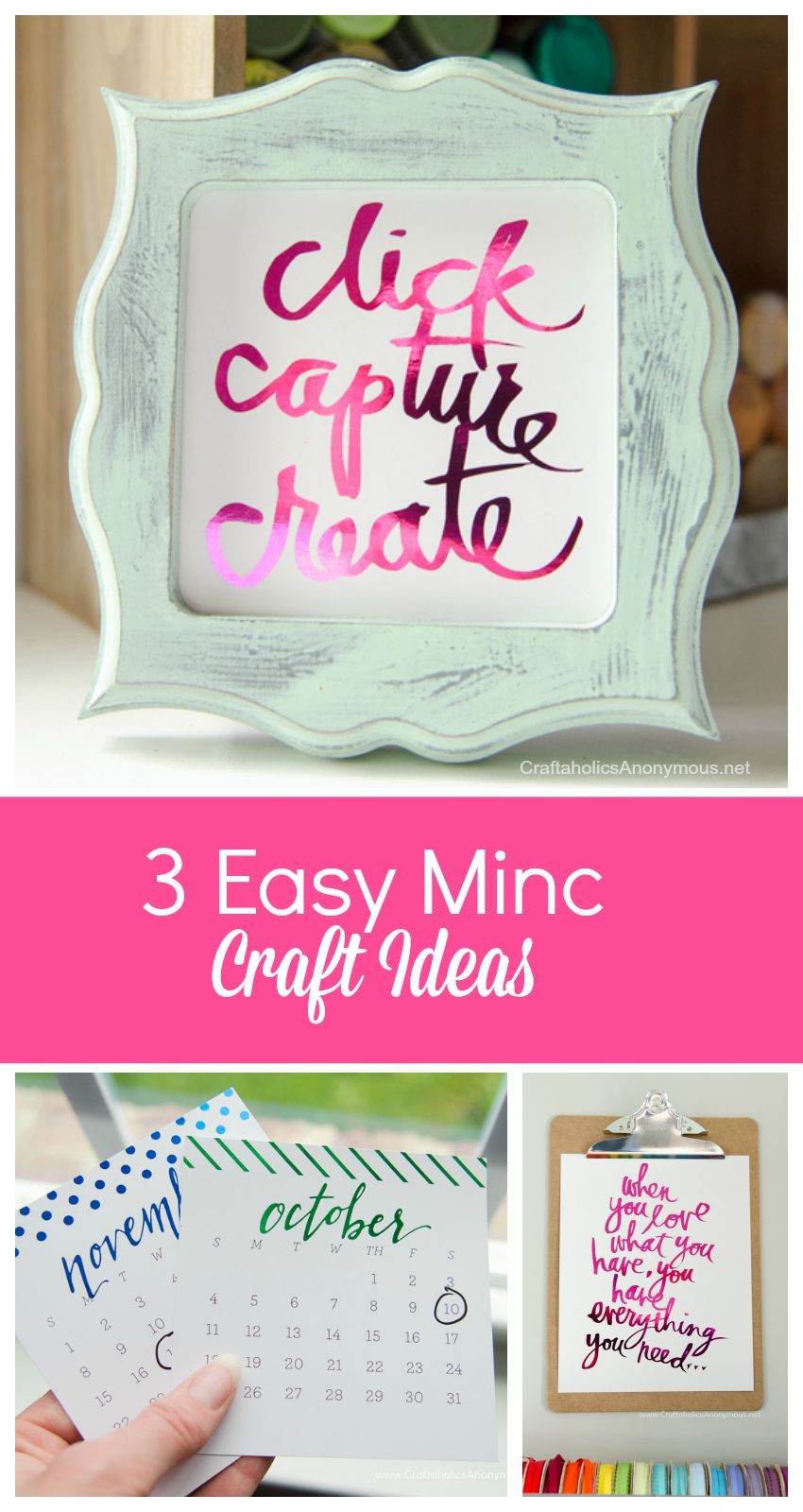 Craft ideas for the Heidi Swapp Minc foil applicator