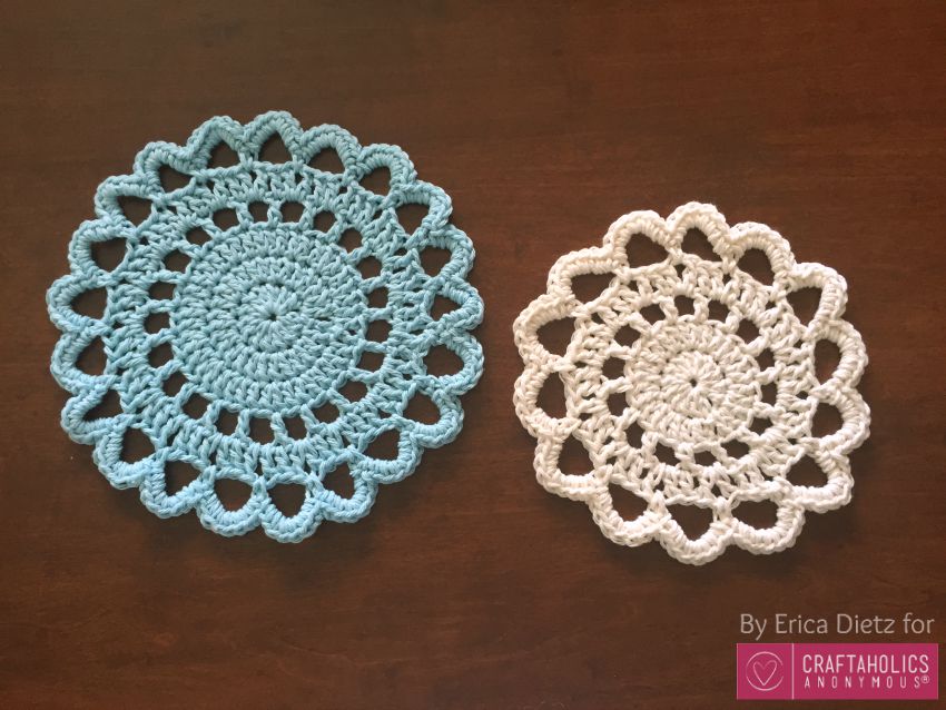 Free Crochet Doily pattern ||www.craftaholicsanonymous.net