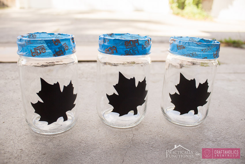 Fall Mason Jar tutorial