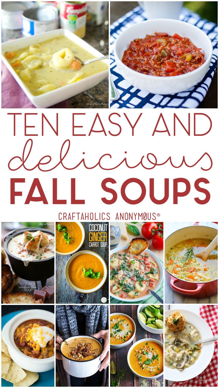 Ten Delicious and Easy Fall Soups