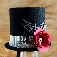 halloween top hat tutorial with free SVG cut file