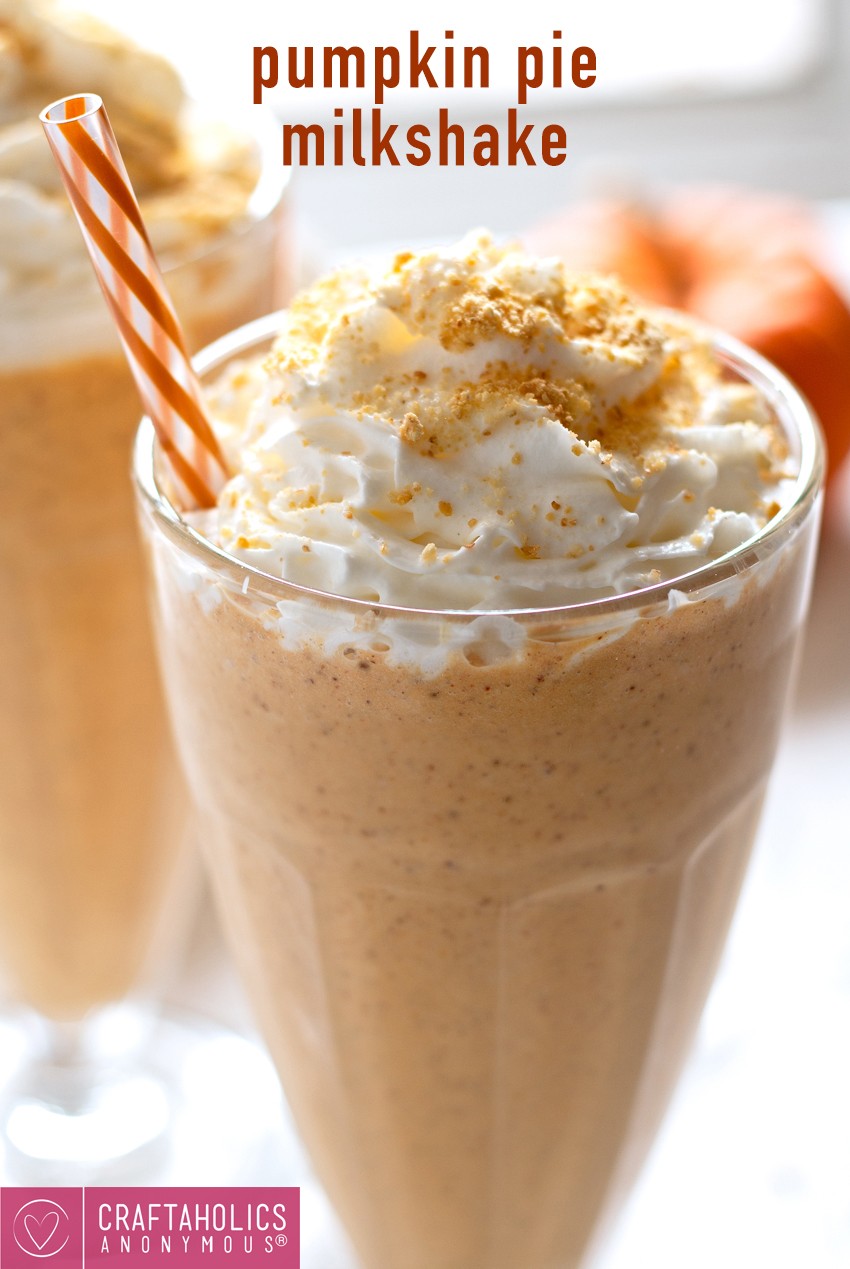 Pumpkin Pie Milkshake recipe with how to make your own pumpkin pie spice