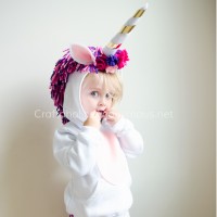 Unicorn costume for Halloween DIY tutorial