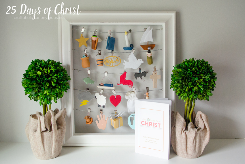 25 Days of Christ craft idea to help keep Christ the center of your family's Christmas!