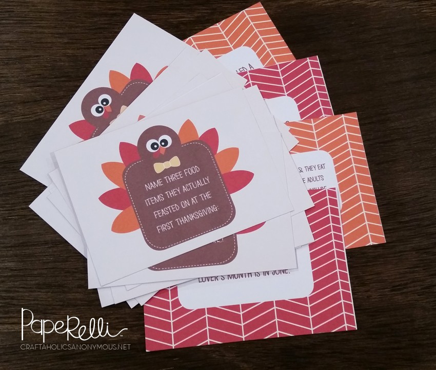 Turkey Trivia Cards by Paperelli