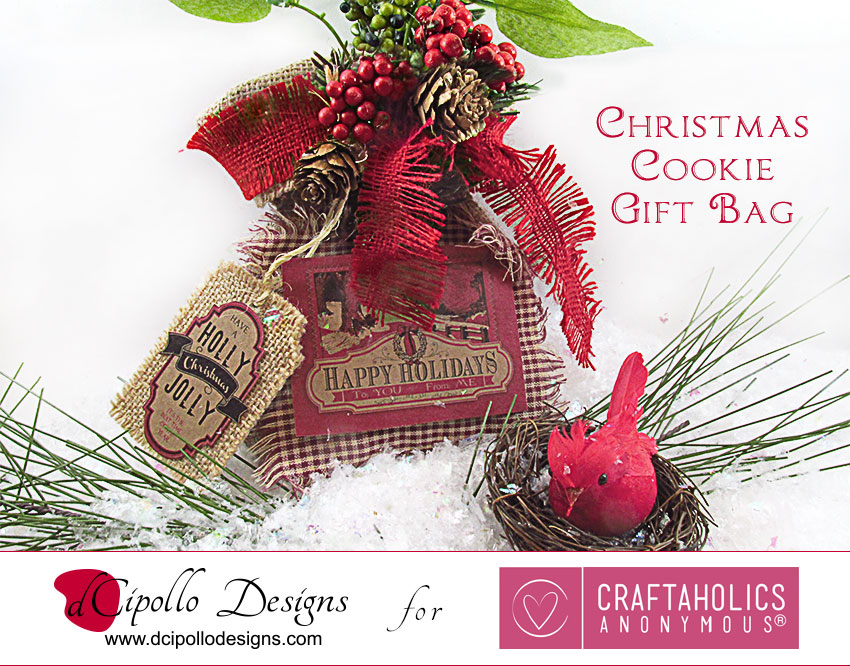 dCipollo Designs Christmas Cookie Gift Bag