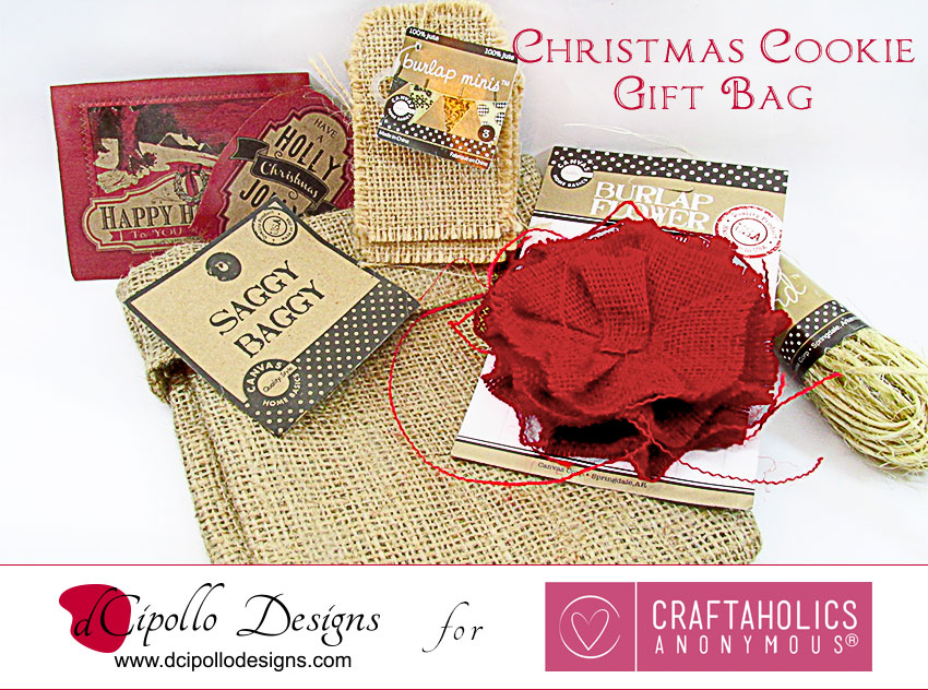 dCipollo Designs Christmas Cookie Gift Bag