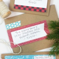 Christmas Mailing Labels by Paperelli @CraftaholicsAnonymous