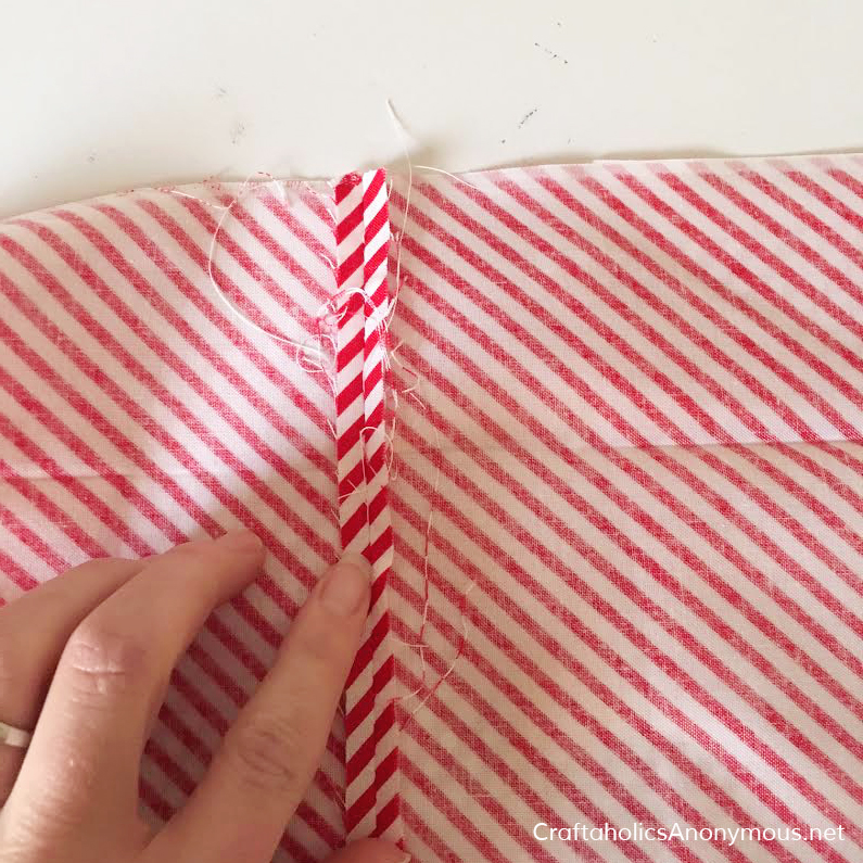 Christmas skirt tutorial