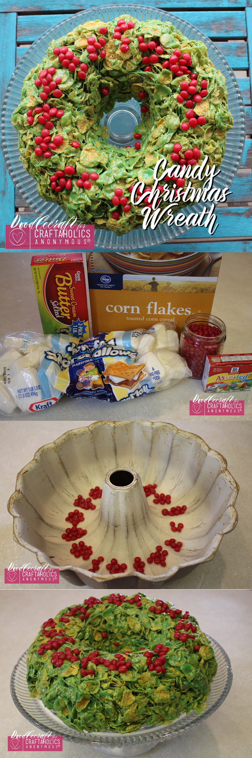 Craftaholics Anonymous® | Candy Christmas Wreath